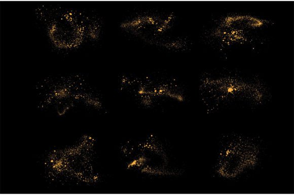Download Festive Glow Effect Gold Glitter Set - Glow effect Collection