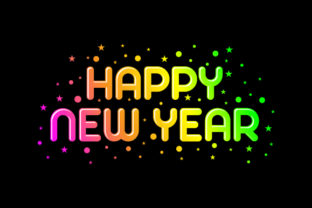 Download Happy New Year Text Vector Illustration - New Collection