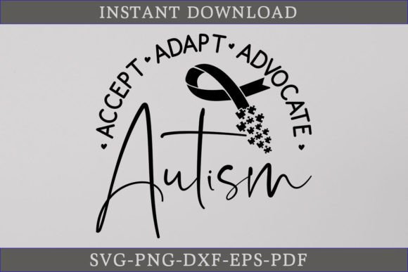 Download Accept Adapt Advocate Autism Shirt SVG - Adapt Collection