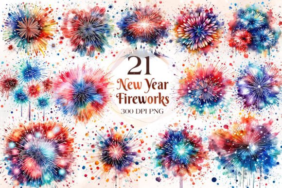 Download Happy New Year Fireworks Clipart - New Collection