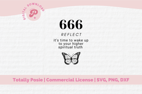 Download Angel Numbers, 666 Reflection SVG - Reflection Collection