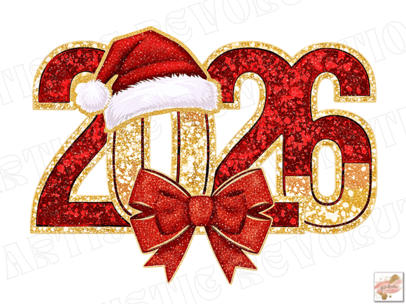 Download Glitter Happy New Year 2026 Png - New Collection