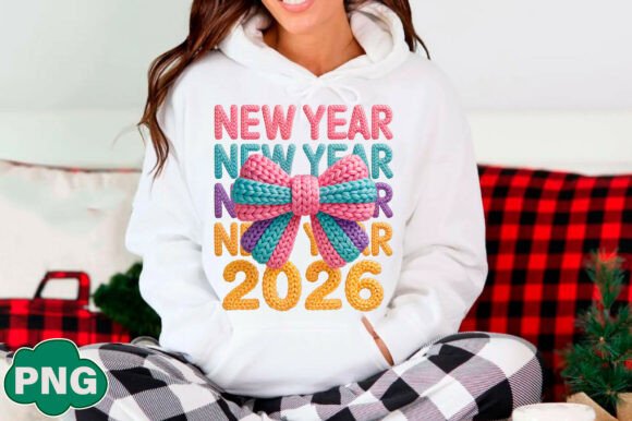 Download Happy New Year 2026 PNG, Crochet Yarn - New Collection