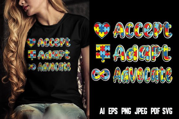 Download Accept Adapt Advocate Autism Awareness - Adapt Collection