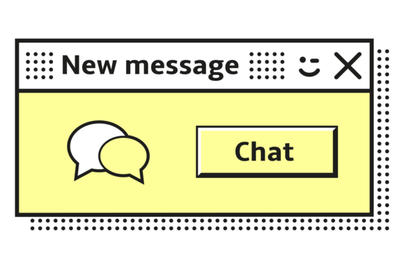 Download New Message Window. Retro Messenger Inte - New Collection