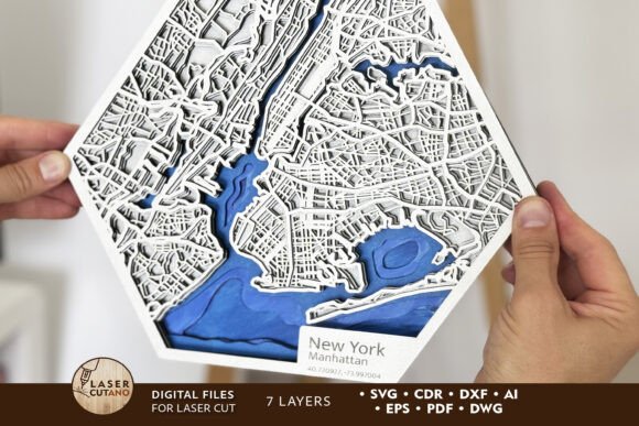 Download New York City Engraved Map Template - New Collection