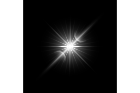 Download White Glow Effect. Realistic Glare Light - Glow effect Collection