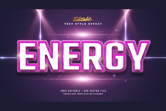 Download Bold Energy Text Style with Glow Effect - Glow effect Collection